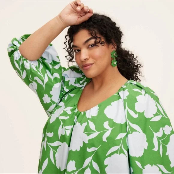 NWT Kate spade X Target floral linear Earrings SET OF 2 navy and green - Picture 6 of 15